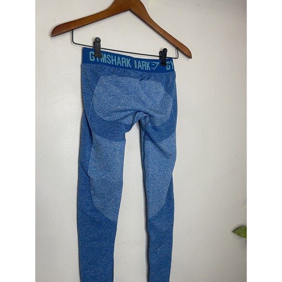 Gym shark Womens XS Leggings Two Tone Blue Aqua  Dry Moisture management Active - Picture 6 of 7